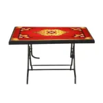 Deco 4 সিটের টেবিল S/L Print Maroon Black