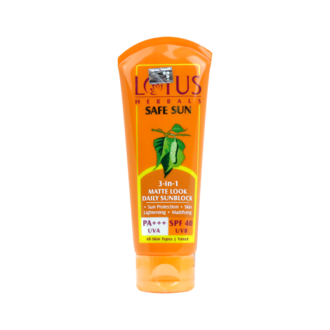 Lotus Herbals Safe Sun SPF40 UVB 100g (India)