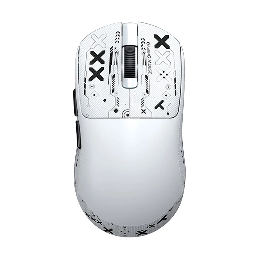 T-Wolf X9 Multi Mode Gaming Mouse White with Grip Tape