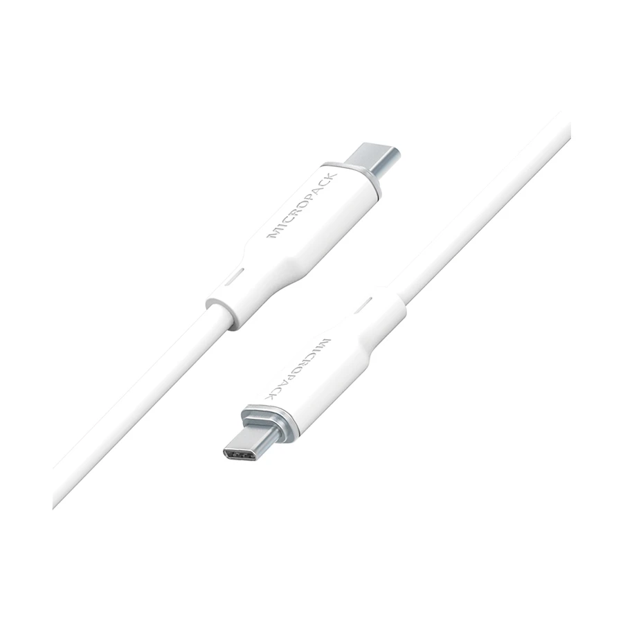 Micropack MC-C60 60W USB-C to USB-C Data Cable 1.2 Meter White