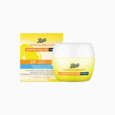 Boots Lemon Bright স্লিপিং মাস্ক জেল নাইট 50ml