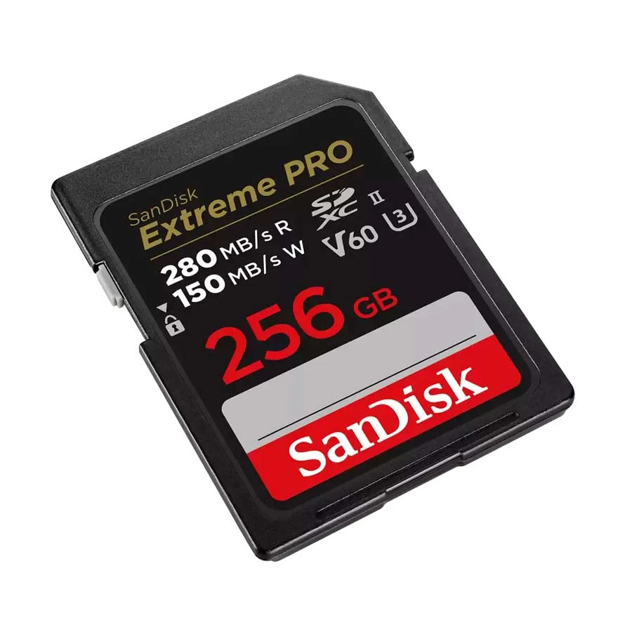 SanDisk Extreme PRO 256GB SDXC UHS-II U3 V60 Memory Card