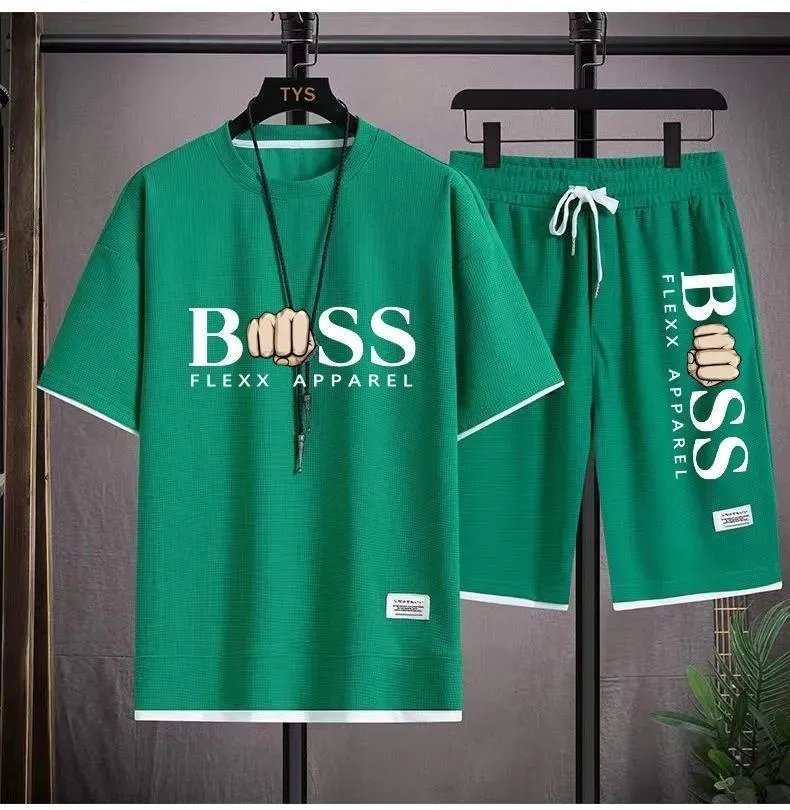 Men's Jersey T-Shirt and Three Quarter Pants Combo, 5 Colours