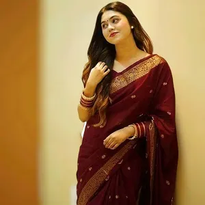 হাফ সিল্ক পেয়ার শাড়ি 12 হাত+