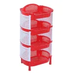 RFL Style Fence র‍্যাক 4 স্টেপ (বড়) লাল ও সাদা