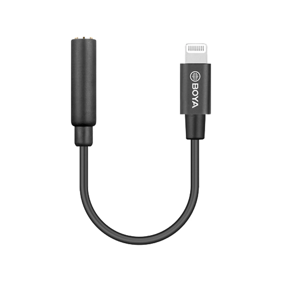 BOYA BY-K3 3.5mm TRRS Female to Lightning Male Converter