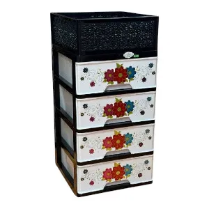 RFL Premium ক্লোজেট 4 ড্রয়ার, বাস্কেটসহ