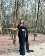 জর্জেট স্টোন শাড়ি