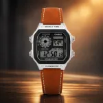 CASIO Illuminator লেদার স্ট্র্যাপ রিস্ট ওয়াচ