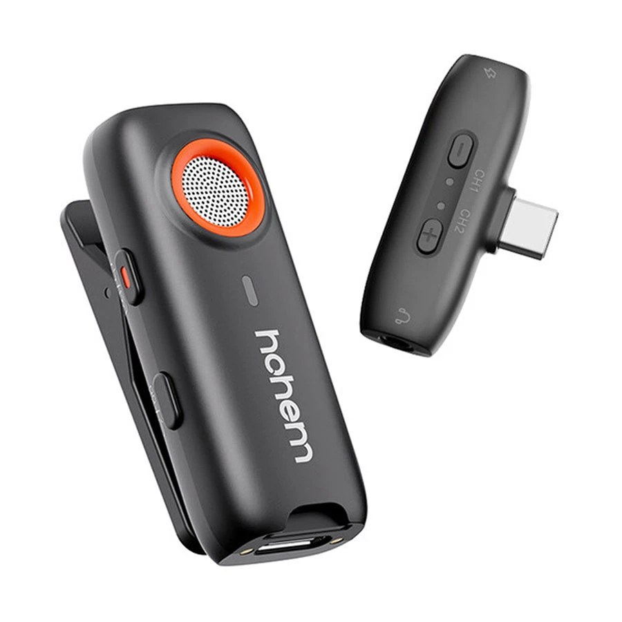 Hohem MIC-01 (1TX + 1RX) Black Wireless Microphone