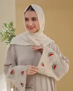 এমব্রয়ডারি চেরি বোরকা, বডি 48, শুধু বোরকা