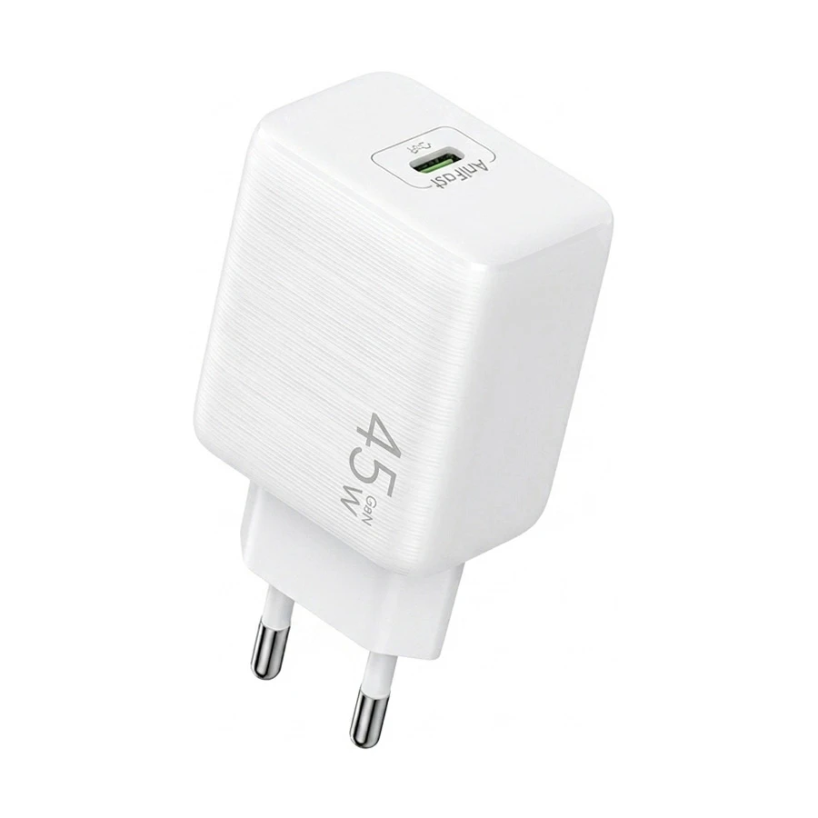 Oraimo PowerGaN 451 45W GaN USB-C Charger with USB-C Cable White (EU)