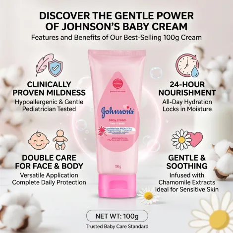 Johnson's Face & Body বেবি ক্রিম 100g
