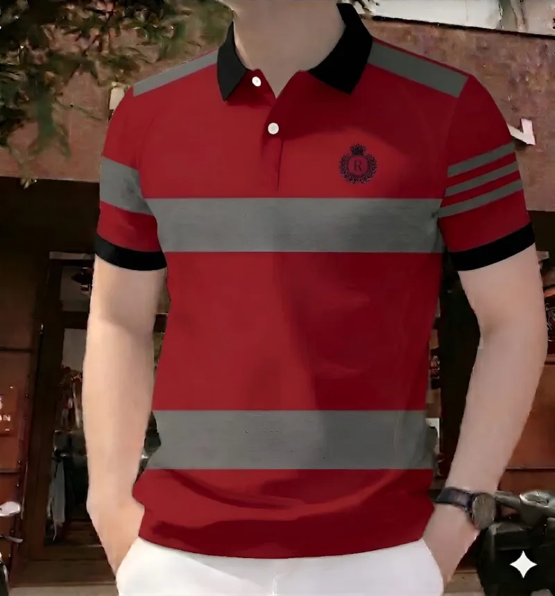 Men's Half Sleeve Polo T-Shirt, 200 GSM Cotton, 4 Colours
