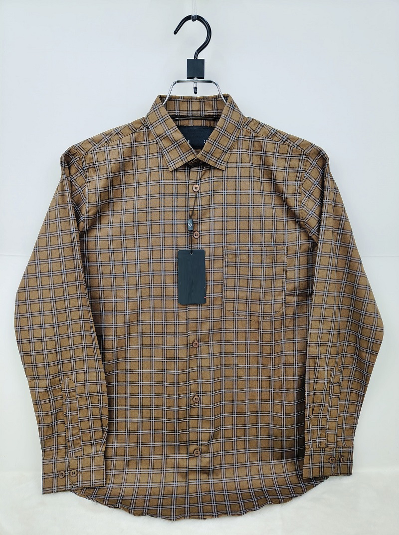 Men's Full Sleeve Check and Print Shirt, Pure Cotton, Sizes M to XL