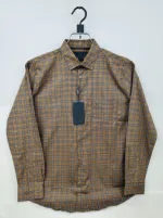 Men's Full Sleeve Check and Print Shirt, Pure Cotton, Sizes M to XL
