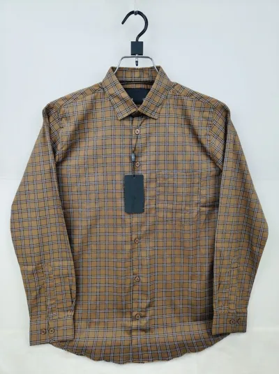 Men's Full Sleeve Check and Print Shirt, Pure Cotton, Sizes M to XL