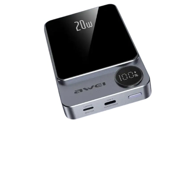 Awei P39K 10000mAh 20W PD ওয়্যারলেস ম্যাগনেটিক পাওয়ার ব্যাংক