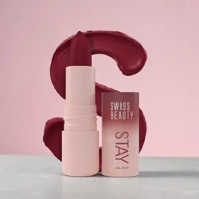 Swiss Beauty Stay All Day লিপস্টিক, শেড 12 Juicy