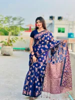 Tant Jamdani Saree in 3 Colours, 12 Haath, No Blouse Piece