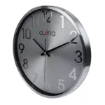 Ajina Deluxe রাউন্ড ওয়াল ক্লক ডিজিট ছাড়া – সিলভার