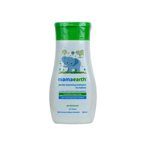 Mamaearth জেন্টল ক্লিনজিং শ্যাম্পু, শিশুদের জন্য 200ml