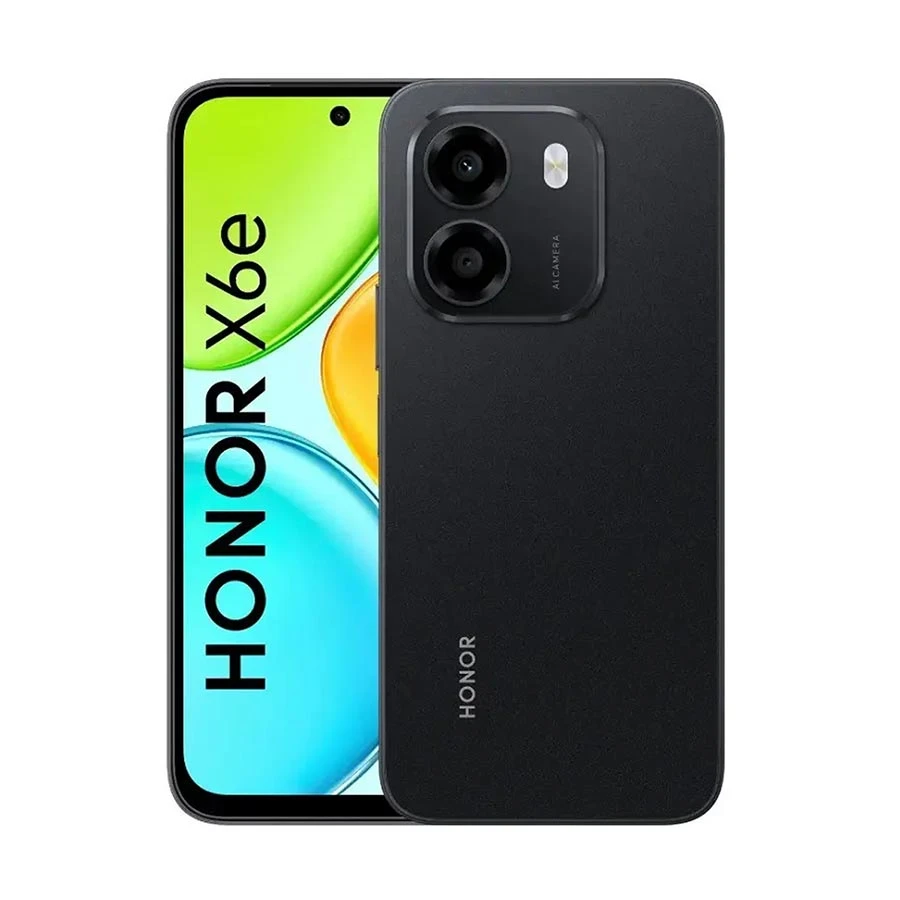 Honor X6e 4GB RAM, 128GB ROM Midnight Black Smartphone (Dual Sim)
