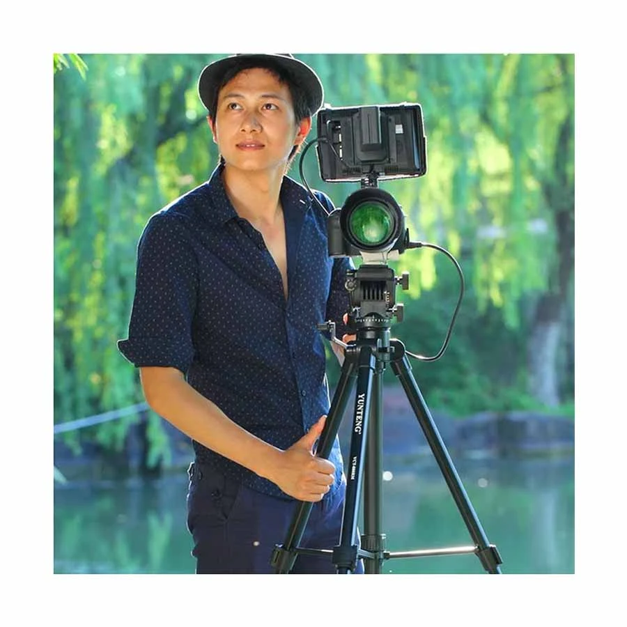 Yunteng VCT-998 Portable Camera Tripod with Pan Head 6 kg Load
