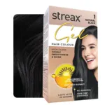 Streax জেল হেয়ার কালার - 1 Natural Black