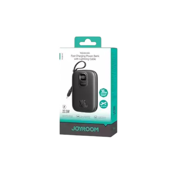 জয়রুম JR-PBF18 22.5W পাওয়ারব্যাংক 10000mAh লাইটনিং কেবলসহ