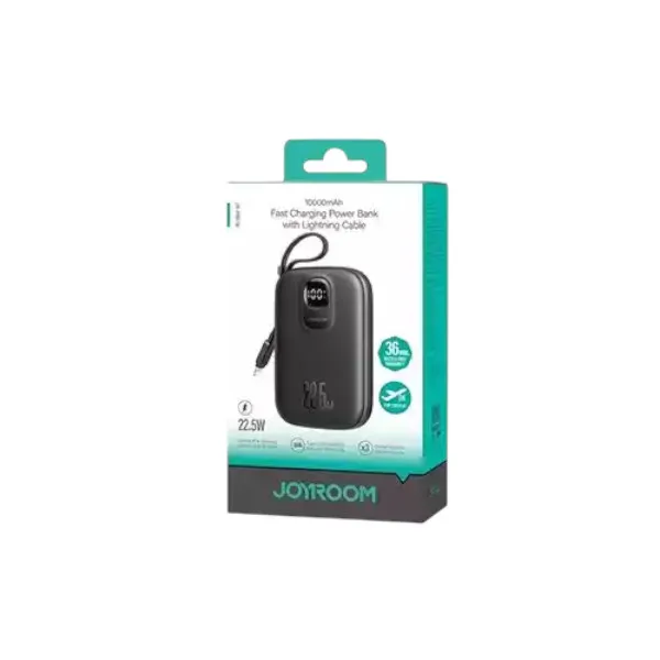 Joyroom JR-PBF18 22.5W পাওয়ার ব্যাংক 10000mAh, Lightning কেবলসহ