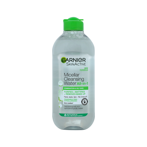 Garnier Skin Active Micellar Cleansing Water All-in-1 For Combination & Oily Skin 400ml (Poland)