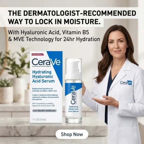 CeraVe Hydrating হায়ালুরোনিক অ্যাসিড সিরাম 30ml