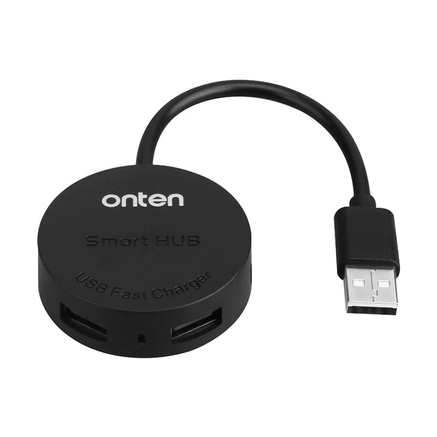 Onten OTN-5208 USB to 4-Port USB Hub Black