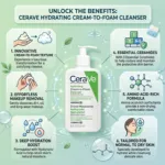 CeraVe হাইড্রেটিং ক্রিম-টু-ফোম ক্লিনজার 236ml