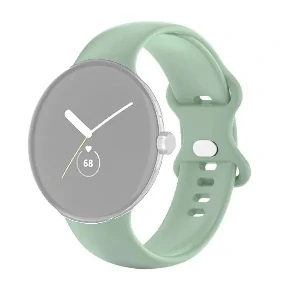 Google Pixel Smartwatch Soft Silicone Straps- Light Green