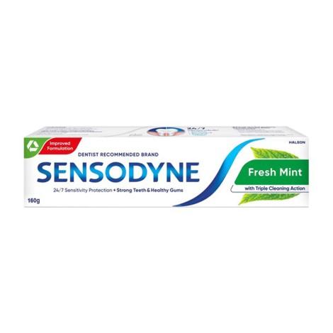 Sensodyne Fresh Mint with Triple Cleaning Action Toothpaste 160ml (Thailand)