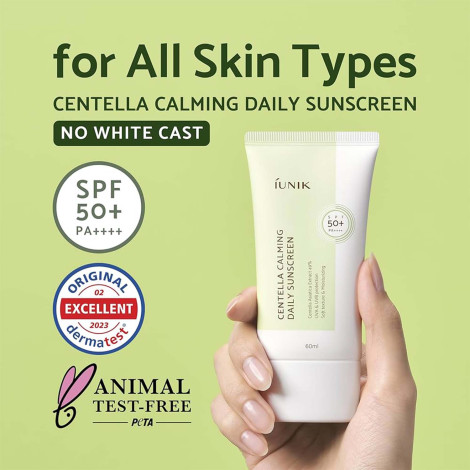 Iunik Centella Calming Daily Sunscreen SPF50 60ml (Korea)