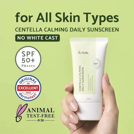 Iunik Centella Calming ডেইলি সানস্ক্রিন SPF50 60ml