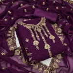 Semi-Stitched Georgette Three Piece with Butter Salwar, 3 Colours
