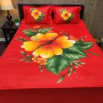 Panel Cotton Bed Sheet 7 x 8 Feet, 3 Colours