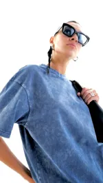 Men's Heavyweight Acid Wash Drop Shoulder T-Shirt, Sizes M to XL