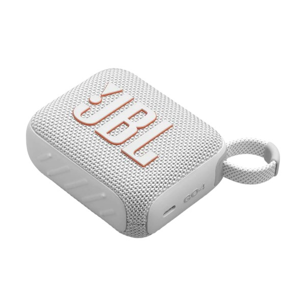 JBL GO 4 সাদা পোর্টেবল ব্লুটুথ স্পিকার