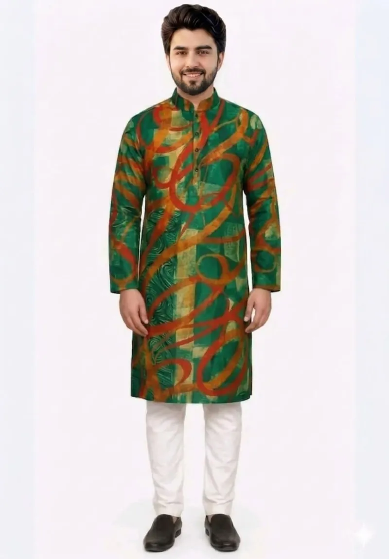 Men's Soft Micro Fabric Panjabi, Panjabi Only, M to XXL