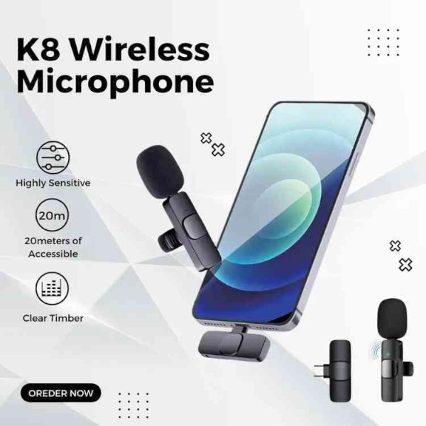 K8 ওয়্যারলেস মাইক্রোফোন