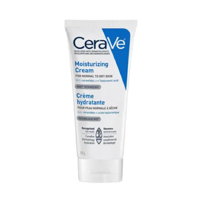 CeraVe ময়েশ্চারাইজিং ক্রিম 227ml, নরমাল থেকে ড্রাই স্কিনের জন্য