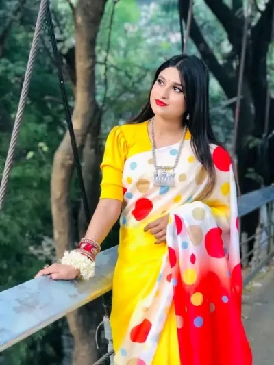 উজ্জ্বল রঙের চান্দুরি সিল্ক শাড়ি, প্রতিদিন ও উৎসবের জন্য
