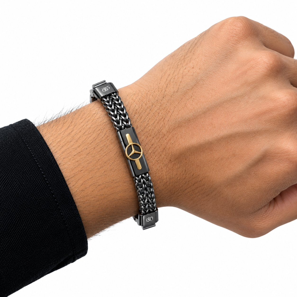Premium Mercedes Benz Stainless Steel Chain Bracelet