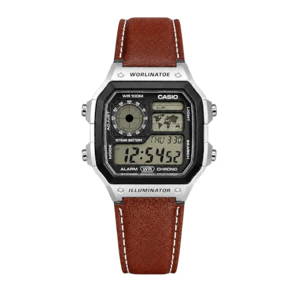 Casio Illuminator লেদার স্ট্র্যাপ ছেলেদের ঘড়ি