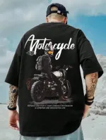 Relaxed Drop Shoulder DTF Print T-Shirt, Jersey Cotton, 6 Colours